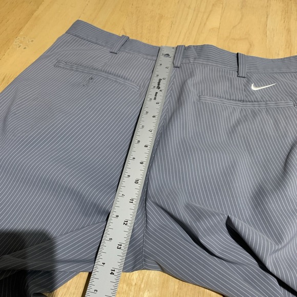 Nike Golf Dri Fit‎ Performance Pants Men 32x32 Gray Striped Straight Leg Stretch - Picture 4 of 8